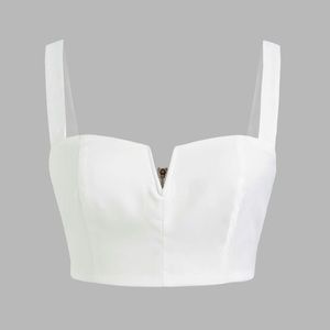 Solid V-Wire Tank Top - Cider